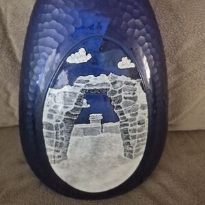 Greg Dietrich Glass Vase Signed Art Glass 2002